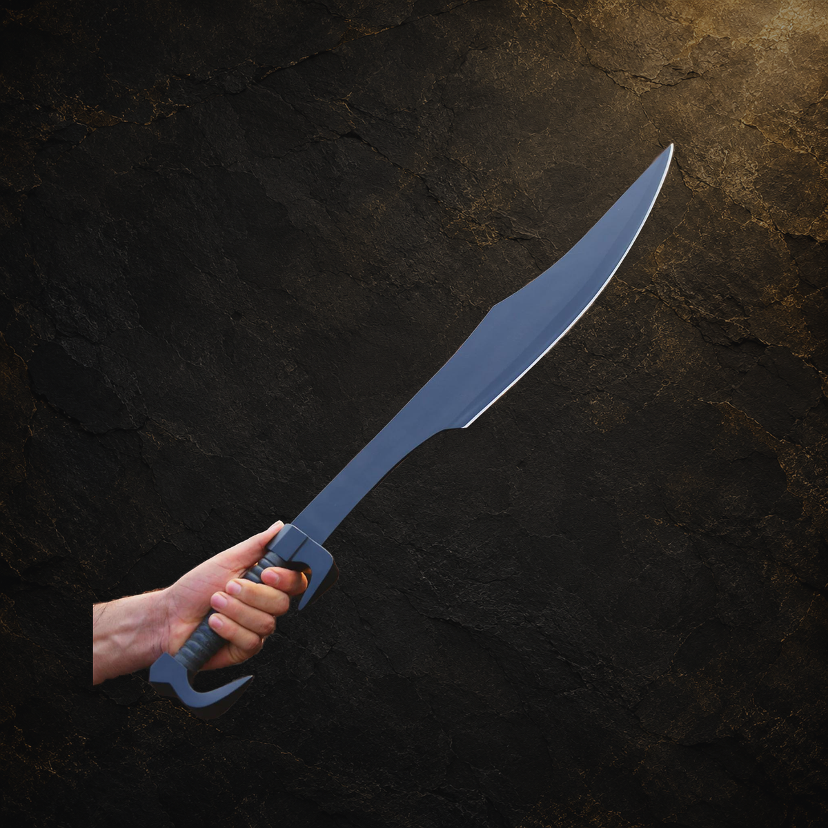Witcher display sword replica and available variations, view 12 on charcoal slate background
