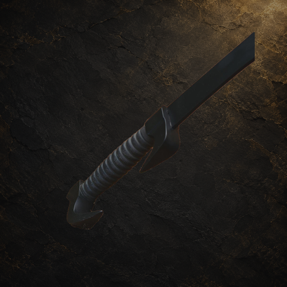 Witcher display sword replica and available variations, view 14 on charcoal slate background