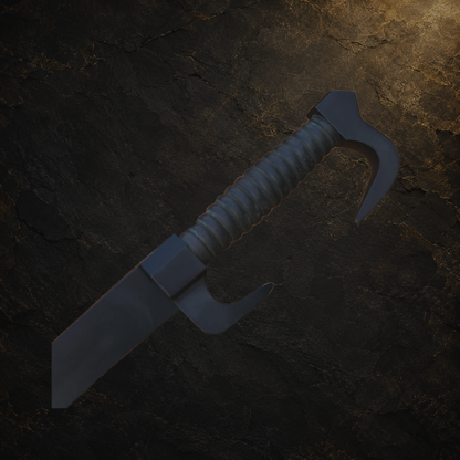 Witcher display sword replica and available variations, view 16 on charcoal slate background