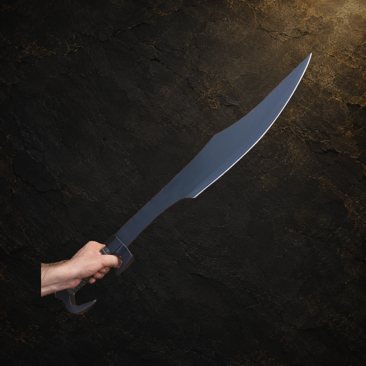 Witcher display sword replica and available variations, view 17 on charcoal slate background